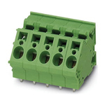 Phoenix Contact ZFKDSA 4-7.5- 4 Series PCB Terminal Block, 4-Contact, 7.5mm Pitch, Through Hole Mount, Spring Cage