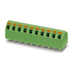 Phoenix Contact SPTA 1.5/12-5.08 Series PCB Terminal Block, 12-Contact, 5.08mm Pitch, Through Hole Mount, Spring Cage