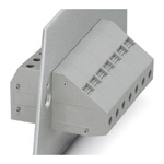 Phoenix Contact HDFKV 16 BK Series Feed Through Terminal Block, 2-Contact, 1-Row, Screw Termination