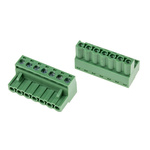 RS PRO 5mm Pitch 7 Way Pluggable Terminal Block, Plug, Through Hole, Screw Termination