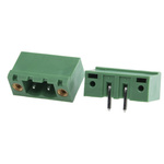 RS PRO 5.08mm Pitch 2 Way Right Angle Pluggable Terminal Block, Header, Through Hole, Solder Termination