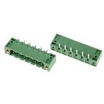 RS PRO 5.08mm Pitch 6 Way Right Angle Pluggable Terminal Block, Header, Through Hole, Solder Termination