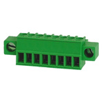 RS PRO 3.81mm Pitch 8 Way Pluggable Terminal Block, Plug, Through Hole, Screw Termination