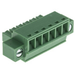 RS PRO 3.5mm Pitch 6 Way Pluggable Terminal Block, Plug, Through Hole, Screw Termination
