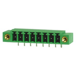 RS PRO 3.81mm Pitch 8 Way Right Angle Pluggable Terminal Block, Header, Through Hole, Solder Termination