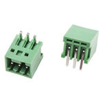 RS PRO 2.5mm Pitch 3 Way Right Angle Pluggable Terminal Block, Header, Through Hole, Solder Termination