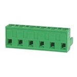 RS PRO 7.62mm Pitch 6 Way Pluggable Terminal Block, Plug, Through Hole, Screw Termination