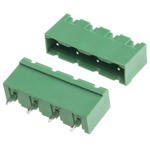 RS PRO 7.62mm Pitch 4 Way Pluggable Terminal Block, Header, Through Hole, Solder Termination