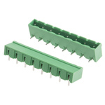 RS PRO 7.62mm Pitch 8 Way Right Angle Pluggable Terminal Block, Header, Through Hole, Solder Termination