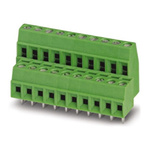 Phoenix Contact SMKDS 1/14-3.5 Series PCB Terminal Block, 14-Contact, 3.5mm Pitch, Through Hole Mount, Screw Termination