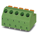 Phoenix Contact MFKDSP/ 7-5.08 Series PCB Terminal Block, 7-Contact, 5.08mm Pitch, Through Hole Mount, Spring Cage