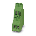 Phoenix Contact GSMKDSP 1.5/ 2 Series PCB Terminal Block, 2-Contact, 7.5mm Pitch, Through Hole Mount, Screw Termination