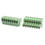 RS PRO 3.5mm Pitch 8 Way Right Angle Pluggable Terminal Block, Plug, Through Hole, Screw Termination