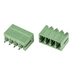 RS PRO 3.5mm Pitch 4 Way Pluggable Terminal Block, Header, Through Hole, Solder Termination