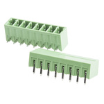 RS PRO 3.5mm Pitch 8 Way Right Angle Pluggable Terminal Block, Header, Through Hole, Solder Termination