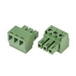 RS PRO 3.81mm Pitch 3 Way Pluggable Terminal Block, Plug, Through Hole, Screw Termination