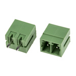 RS PRO 3.81mm Pitch 2 Way Pluggable Terminal Block, Header, Through Hole, Solder Termination