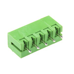 RS PRO 3.81mm Pitch 5 Way Pluggable Terminal Block, Header, Through Hole, Solder Termination