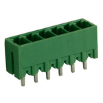 RS PRO 3.81mm Pitch 6 Way Pluggable Terminal Block, Header, Through Hole, Solder Termination