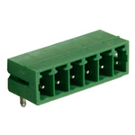 RS PRO 3.81mm Pitch 6 Way Right Angle Pluggable Terminal Block, Header, Through Hole, Solder Termination