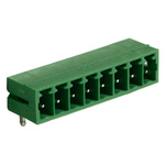 RS PRO 3.81mm Pitch 8 Way Right Angle Pluggable Terminal Block, Header, Through Hole, Solder Termination