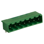 RS PRO 5.0mm Pitch 7 Way Right Angle Pluggable Terminal Block, Header, Through Hole, Solder Termination