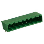 RS PRO 5.0mm Pitch 8 Way Right Angle Pluggable Terminal Block, Header, Through Hole, Solder Termination