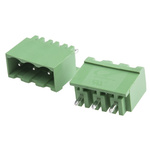 RS PRO 5.08mm Pitch 3 Way Pluggable Terminal Block, Header, Through Hole, Solder Termination