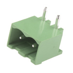 RS PRO 5.08mm Pitch 2 Way Right Angle Pluggable Terminal Block, Header, Through Hole, Solder Termination