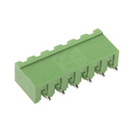 RS PRO 5.0mm Pitch 6 Way Pluggable Terminal Block, Header, Through Hole, Solder Termination
