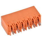 Weidmuller 3.5mm Pitch 6 Way Pluggable Terminal Block, Header, Through Hole, Solder Termination