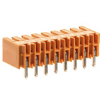 Weidmuller 3.5mm Pitch 8 Way Right Angle Pluggable Terminal Block, Header, Through Hole, Solder Termination