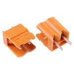 Weidmuller 5.08mm Pitch 2 Way Pluggable Terminal Block, Header, Through Hole, Solder Termination