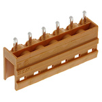 Weidmuller 5.08mm Pitch 6 Way Pluggable Terminal Block, Header, Through Hole, Solder Termination