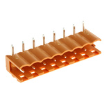 Weidmuller 5.08mm Pitch 8 Way Right Angle Pluggable Terminal Block, Header, Through Hole, Solder Termination