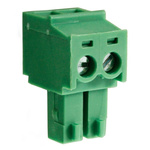 RS PRO 3.81mm Pitch 7 Way Pluggable Terminal Block, Plug, Through Hole, Screw Termination