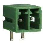 RS PRO 3.5mm Pitch 3 Way Right Angle Pluggable Terminal Block, Header, Through Hole, Screw Termination