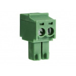 RS PRO 3.5mm Pitch 10 Way Pluggable Terminal Block, Plug, Through Hole, Screw Termination