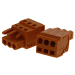 Wago 5.08mm Pitch 1 Way Pluggable Terminal Block, Plug, Spring Cage Termination