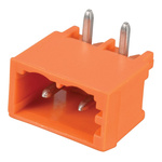 Wago 5.08mm Pitch 2 Way Right Angle Pluggable Terminal Block, Header, Through Hole, Solder Termination