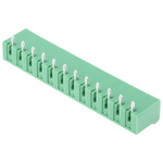 Phoenix Contact 5.08mm Pitch 12 Way Right Angle Pluggable Terminal Block, Header, PCB Mount, Solder Termination