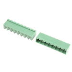 Phoenix Contact 5.08mm Pitch 8 Way Pluggable Terminal Block, Header, Solder Termination