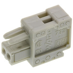 Wago 2.5mm Pitch 2 Way Pluggable Terminal Block, Plug
