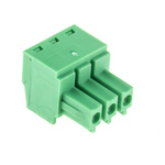 Phoenix Contact 3.81mm Pitch 3 Way Pluggable Terminal Block, Plug, Cable Mount, Screw Termination