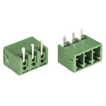 Phoenix Contact 3.81mm Pitch 3 Way Right Angle Pluggable Terminal Block, Header, Through Hole, Solder Termination