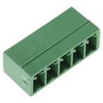 Phoenix Contact 3.81mm Pitch 5 Way Right Angle Pluggable Terminal Block, Header, Through Hole, Solder Termination