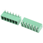 Phoenix Contact 3.81mm Pitch 6 Way Right Angle Pluggable Terminal Block, Header, Through Hole, Solder Termination