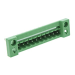 Phoenix Contact 5.08mm Pitch 10 Way Pluggable Terminal Block, Feed Through Header, Panel Mount, Solder/Slip on