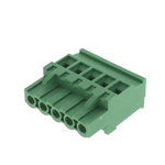 RS PRO 5.08mm Pitch 5 Way Pluggable Terminal Block, Plug, Free Hanging (In Line)