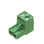 RS PRO 5mm Pitch 2 Way Pluggable Terminal Block, Plug, Free Hanging (In Line)